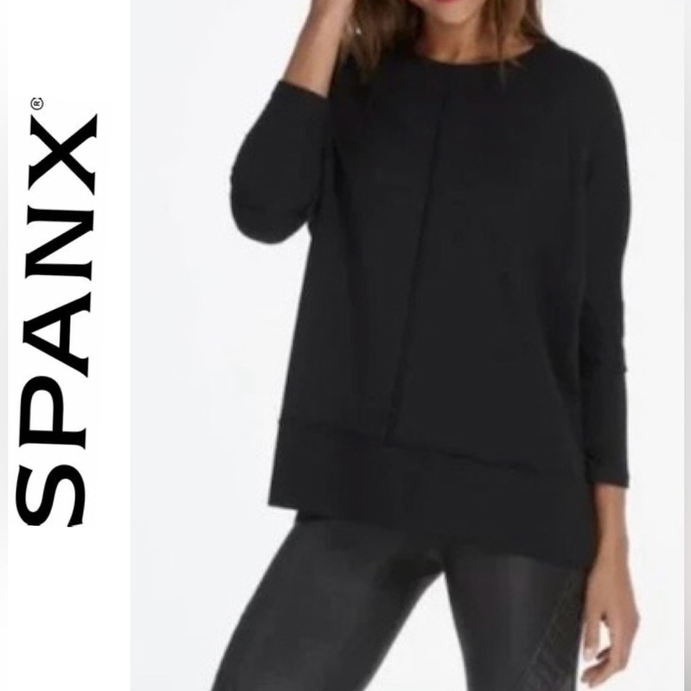 Spanx Women’s Sz S Black Perfect Length Dolman‎ 3/4 Sleeve Sweater